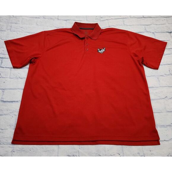Erie Seawolves MENS SIZE XXL Red Polo Shirt Detroit Tigers Edwards AP 360 - Picture 1 of 14